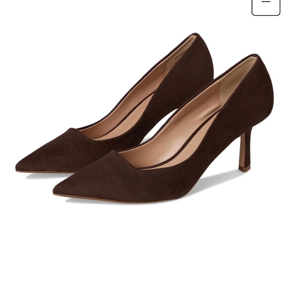 Madden Girl Grovvee Dark Brown Suede Heels